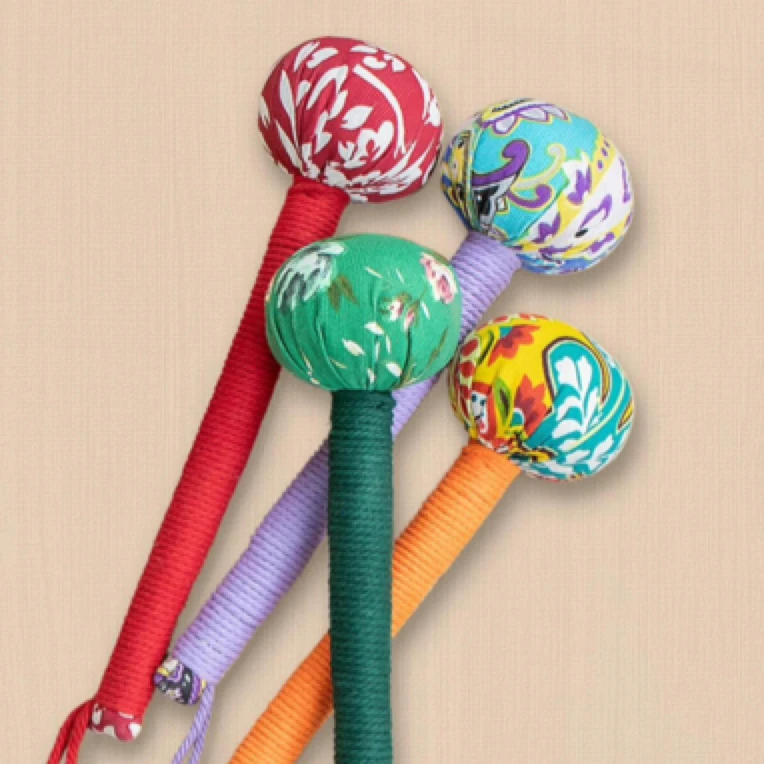 手工制作非遗艾草锤（赠送艾灸棒一根）