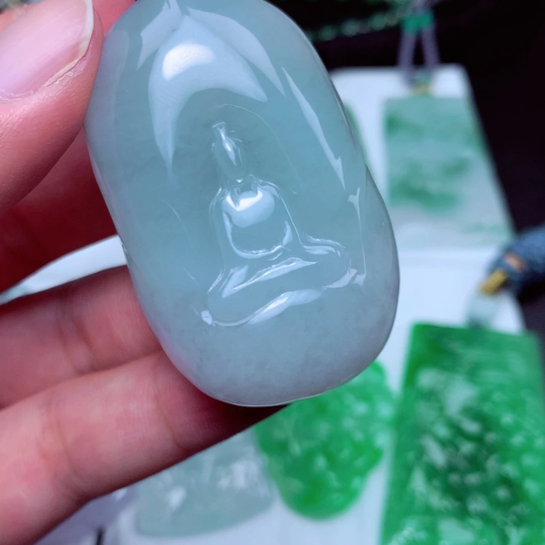 颈饰未镶嵌翡翠天然a货翡翠