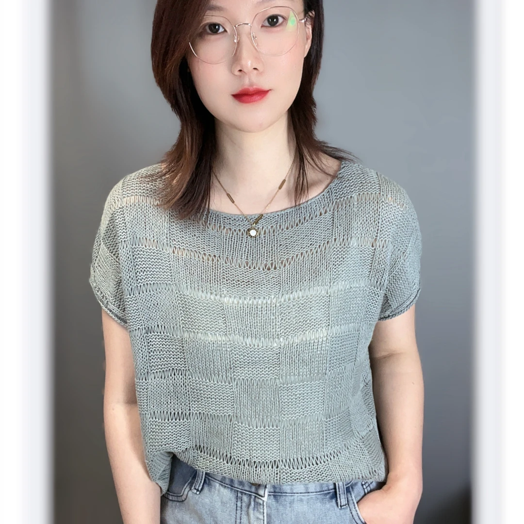 琴瑟线 亚麻棉线 手工编织线 清爽不变形针织线 设计师款编织线