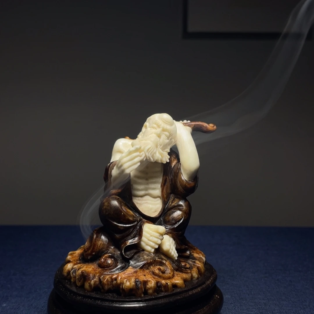 木自*鹿角工艺品香炉