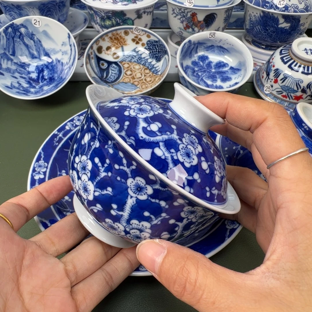 陶瓷景德镇纯手工纯手绘茶具木木50