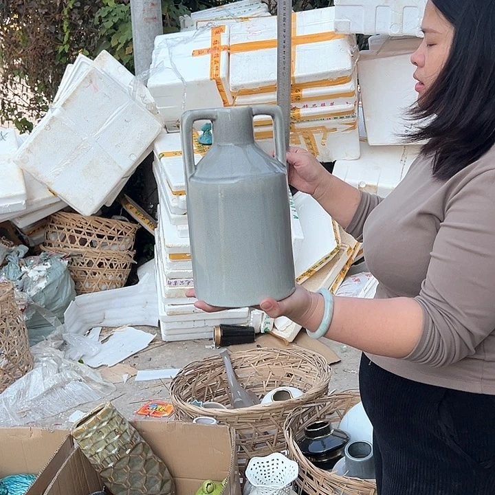 瓶高度27厘米口径4厘米微瑕捡漏