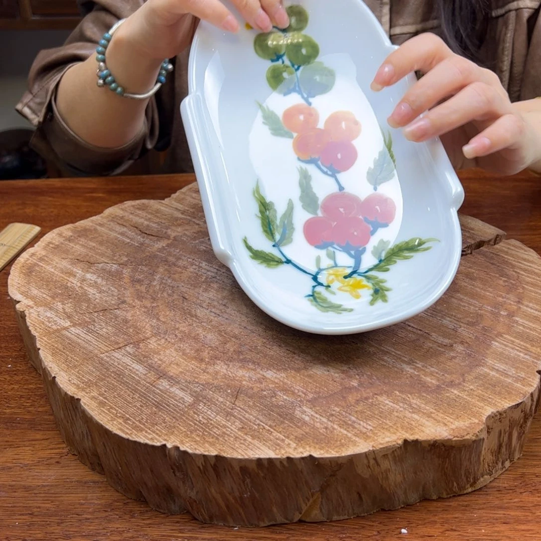 瓷片景德镇陶瓷手工手绘制作