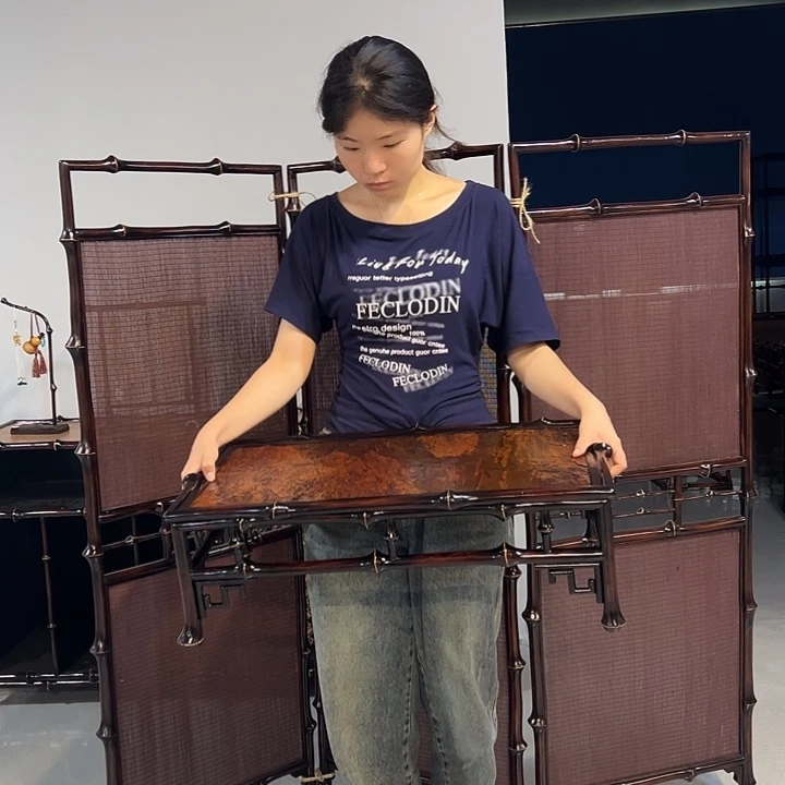 笻竹家具笻竹岩石炕桌