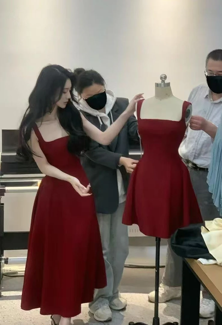 2025年新款法式西装公主宫廷风连衣裙