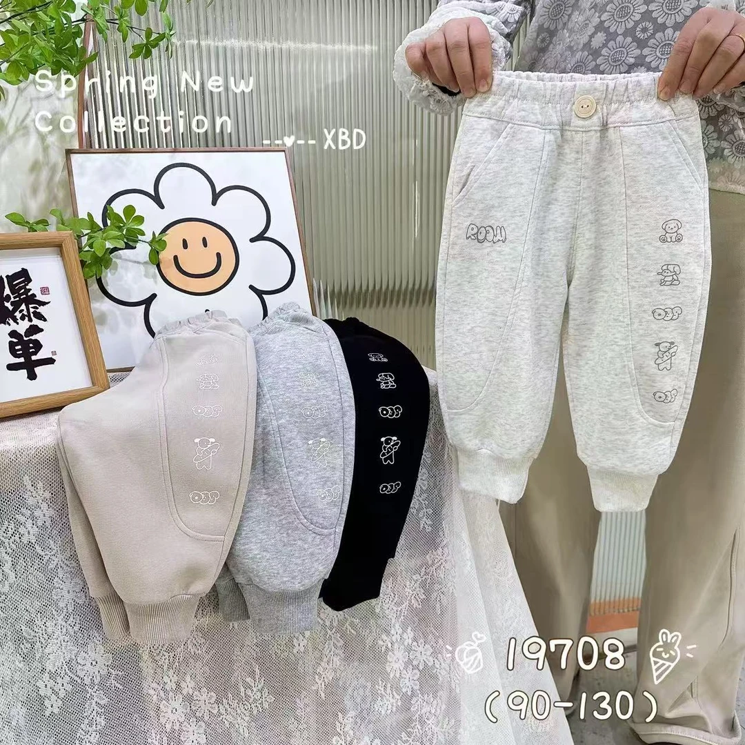19708笑不点印花小狗运动裤【清版无售后】