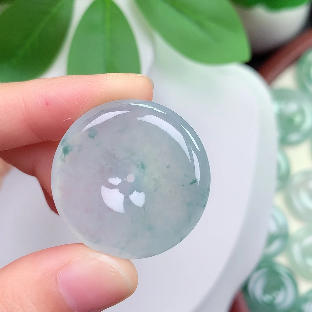 颈饰未镶嵌翡翠平安扣 29.4-6.0mm