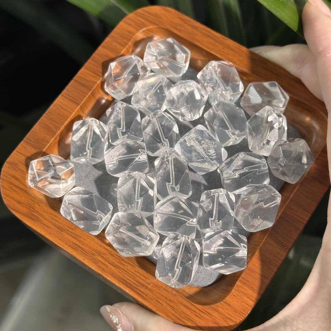 B133 天然奶白晶随型单珠 多样性发其一