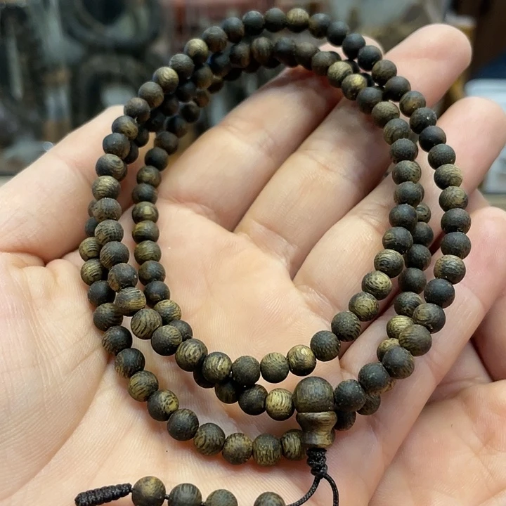 沉香手串奇楠佛珠多圈5毫米念珠99沉