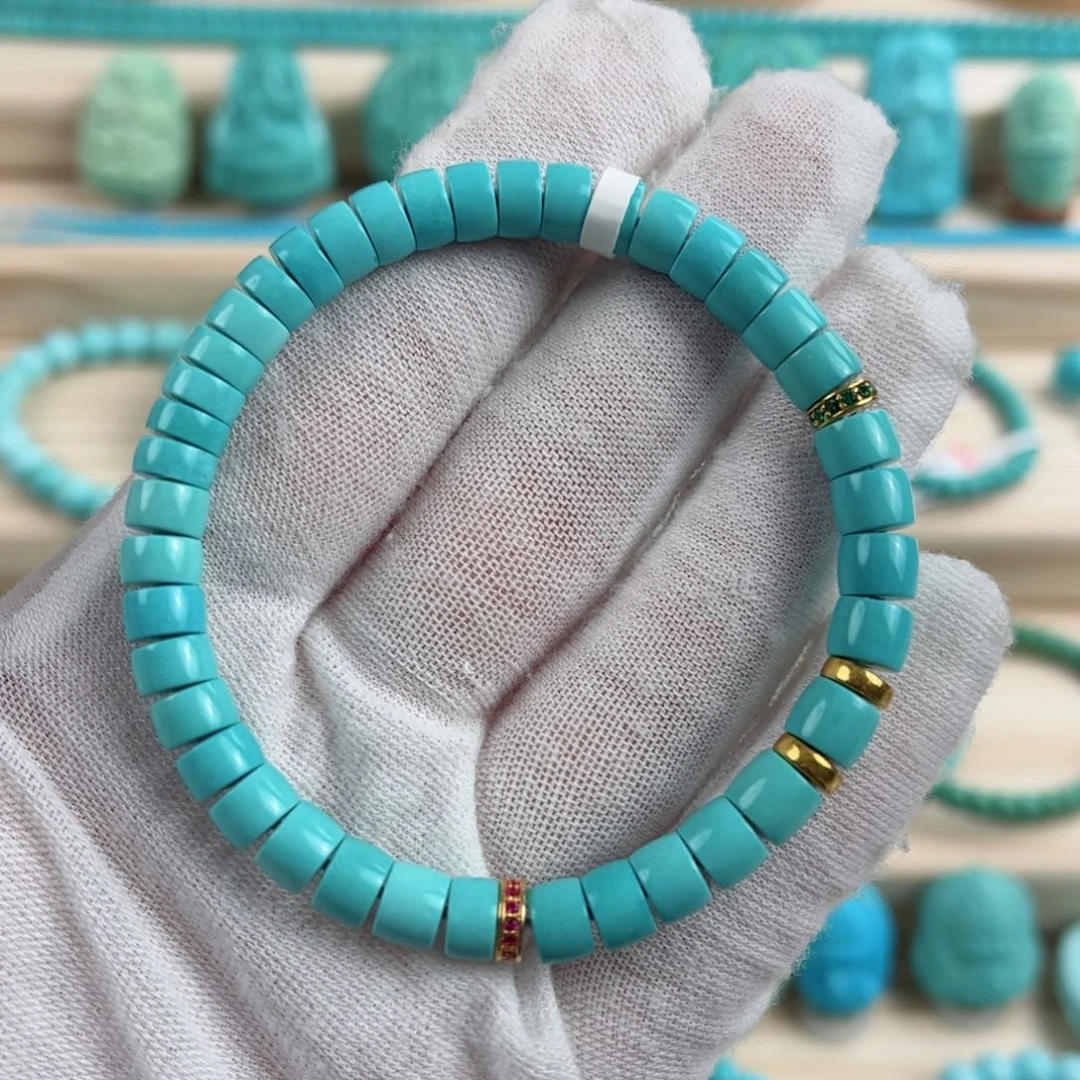 未镶嵌绿松石尺寸6.5mm