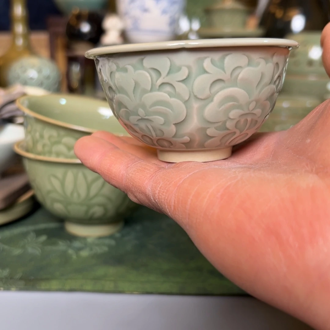 耀州窑手工主人杯微瑕