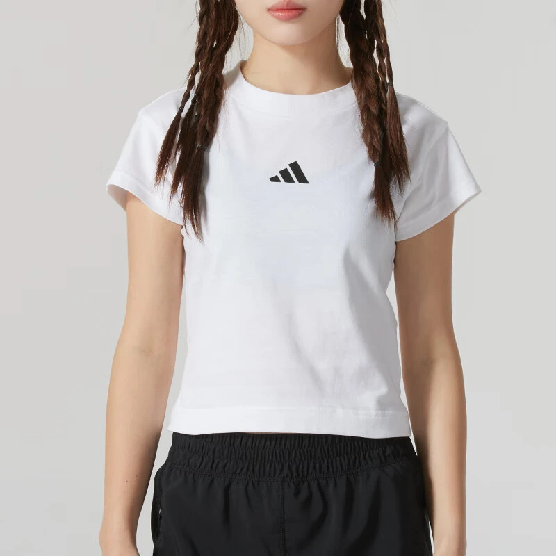 【滔搏联动】adidas/阿迪达斯25春季运动休闲透气短袖T恤 JE4001