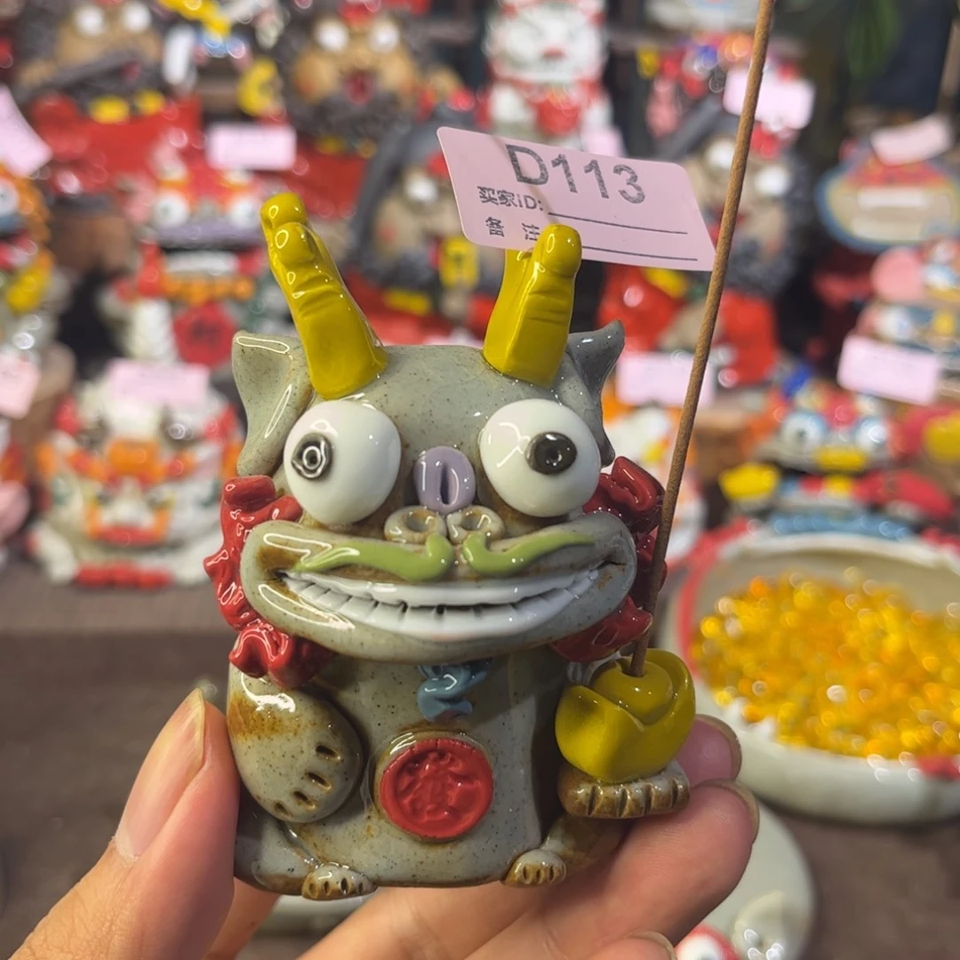 泥塑纯手工茶宠摆件