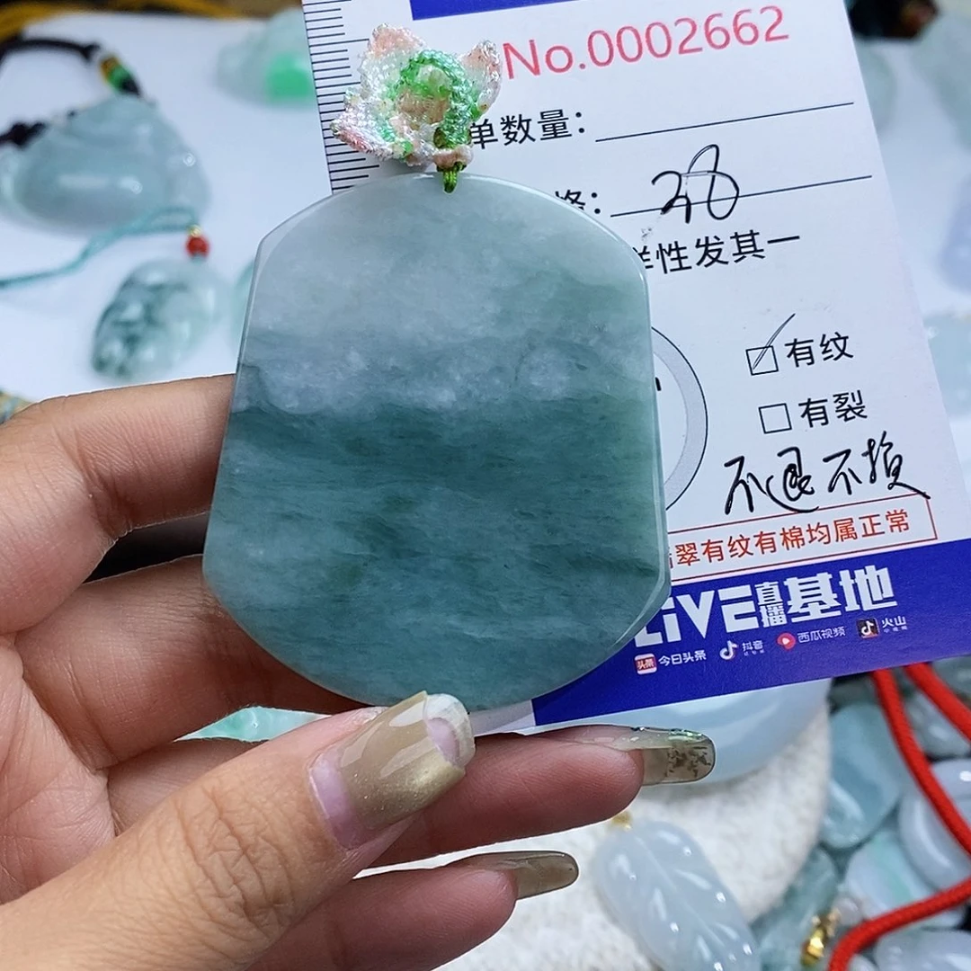 翡翠未镶嵌颈饰2662