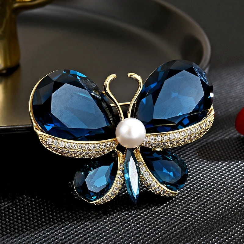 1224蓝色蝴蝶胸针