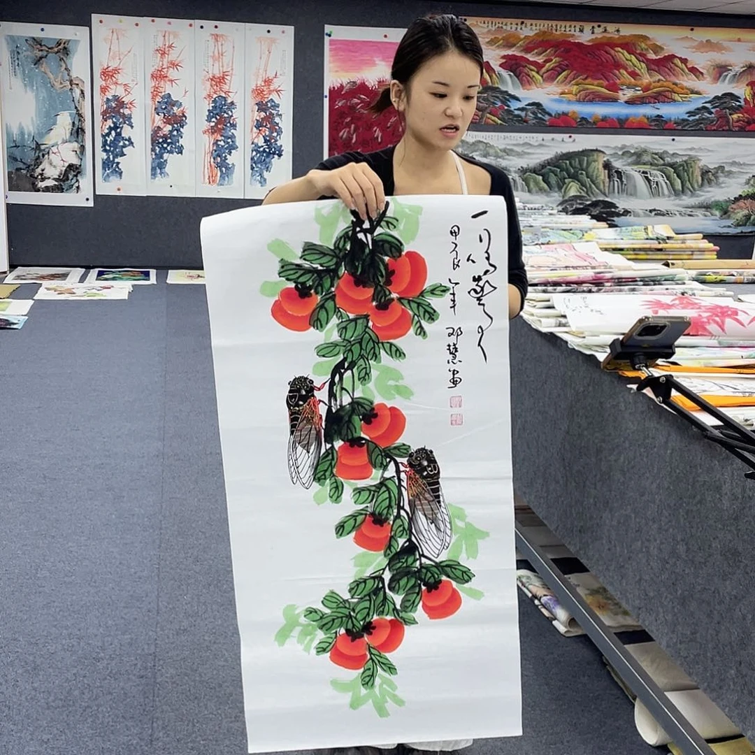 国画作品小姐姐放漏…
