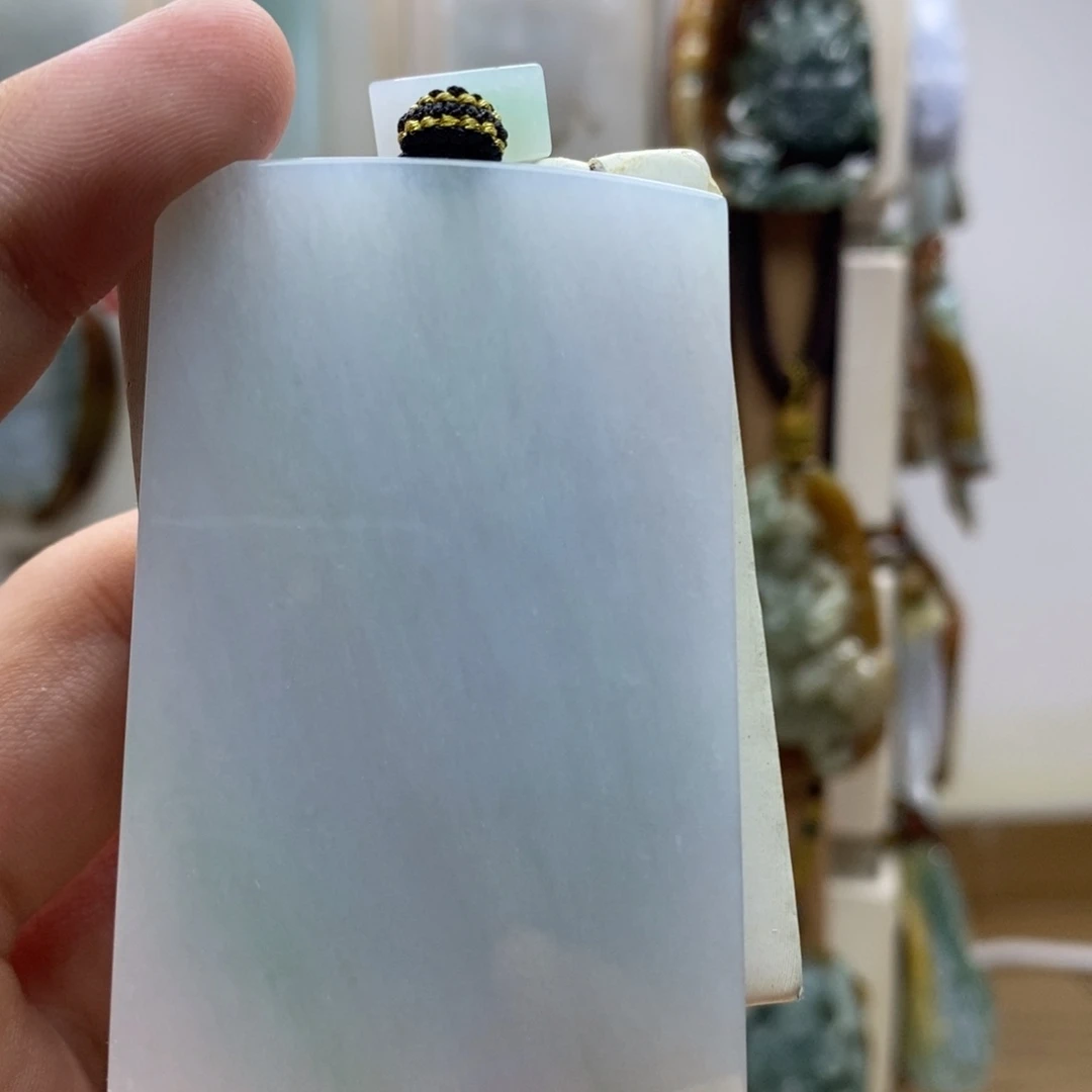 魏***兄翡翠未镶嵌颈饰好