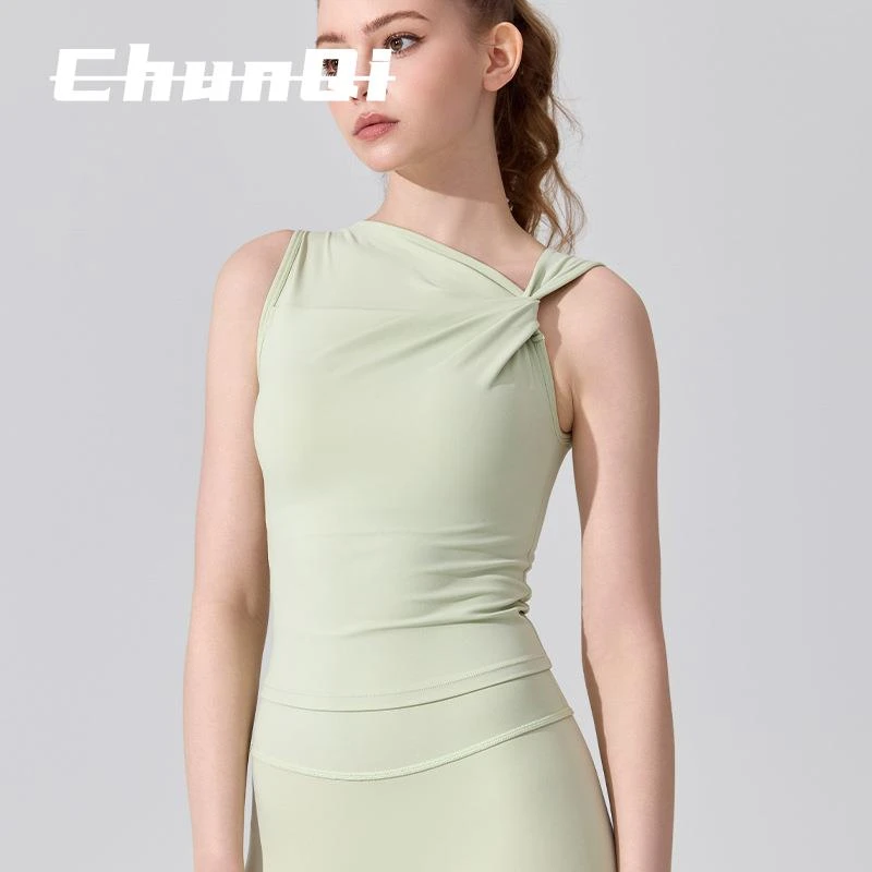 维多利亚扭结长款防震美背修身文胸跑步运动内衣外穿健身瑜伽背心