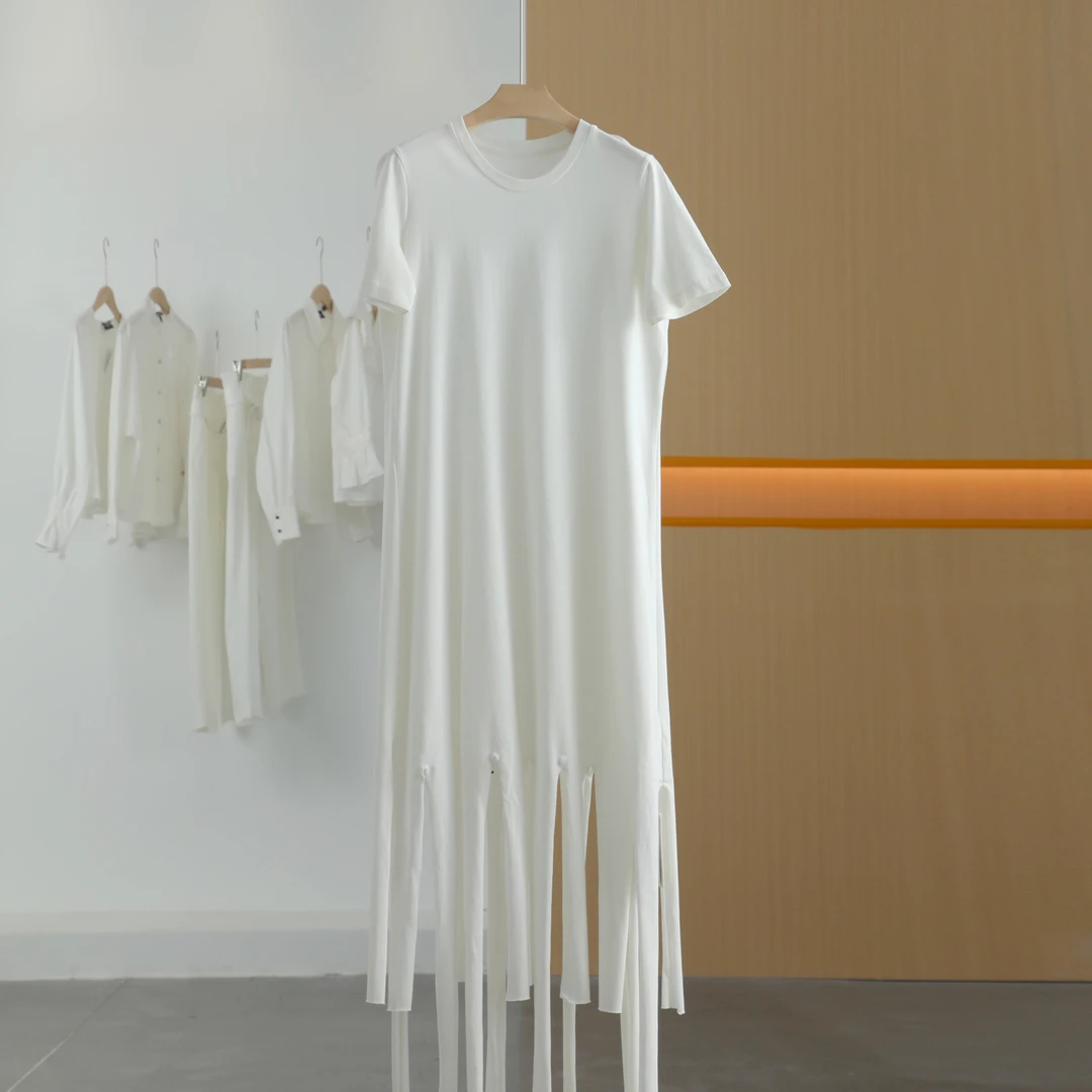 【半价q仓-唐长老自营】货号94688女装新款短袖小众连衣裙J