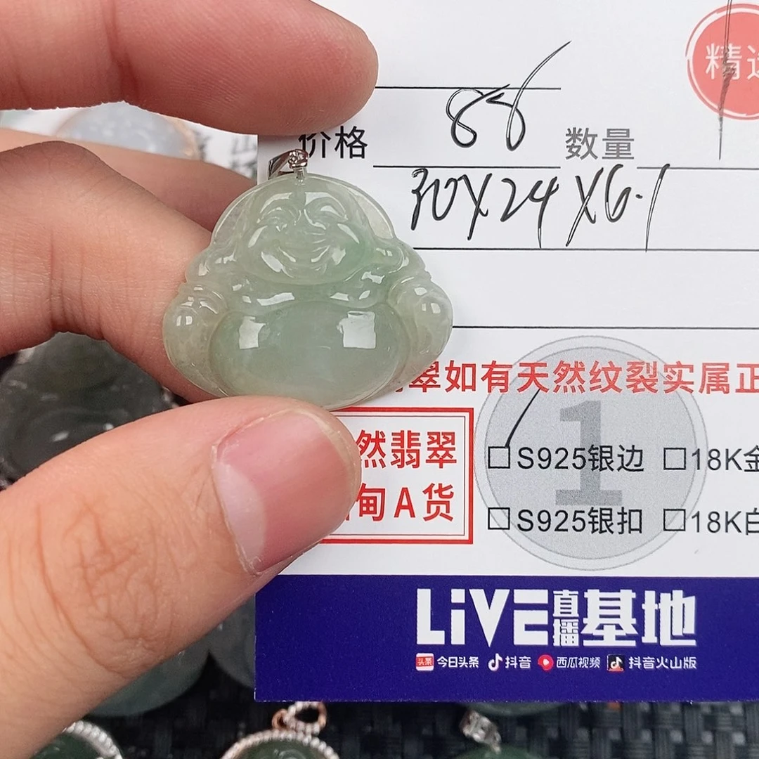 翡翠银S925镶嵌颈饰