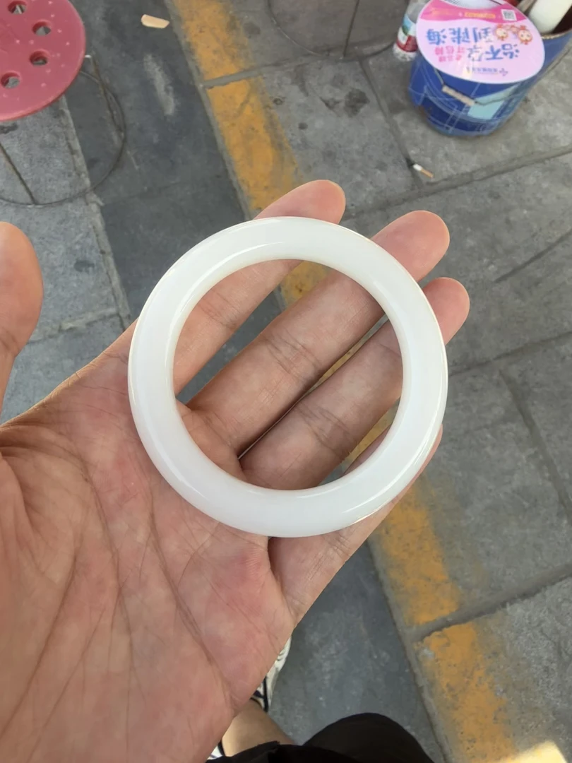 和田玉和田玉白玉手镯