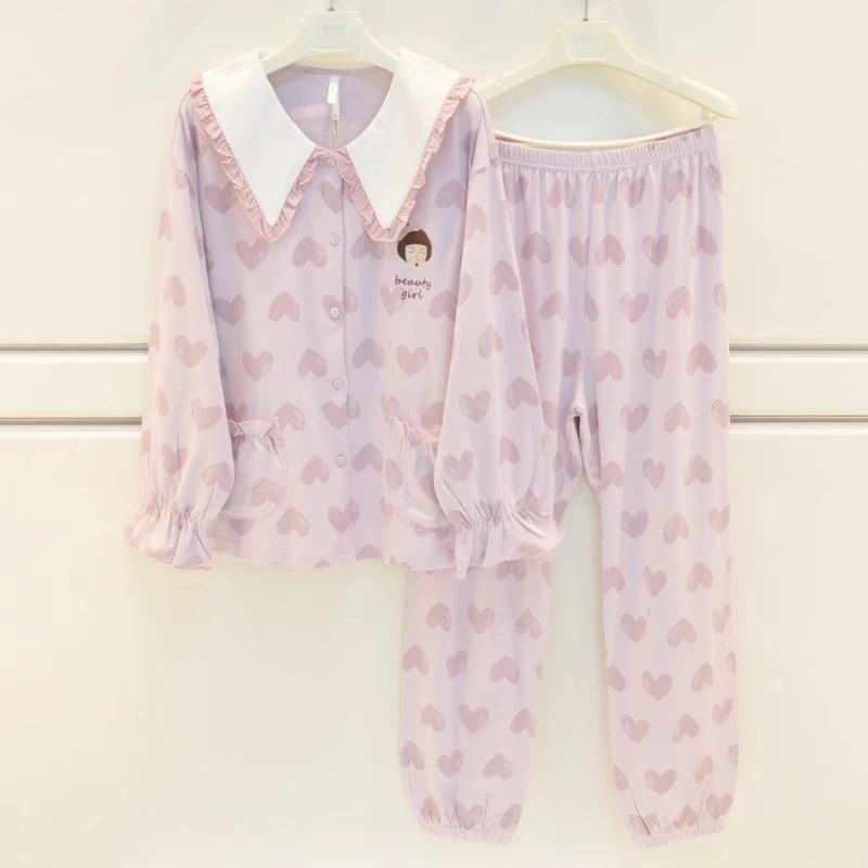 品牌睡衣女春秋家居服21936