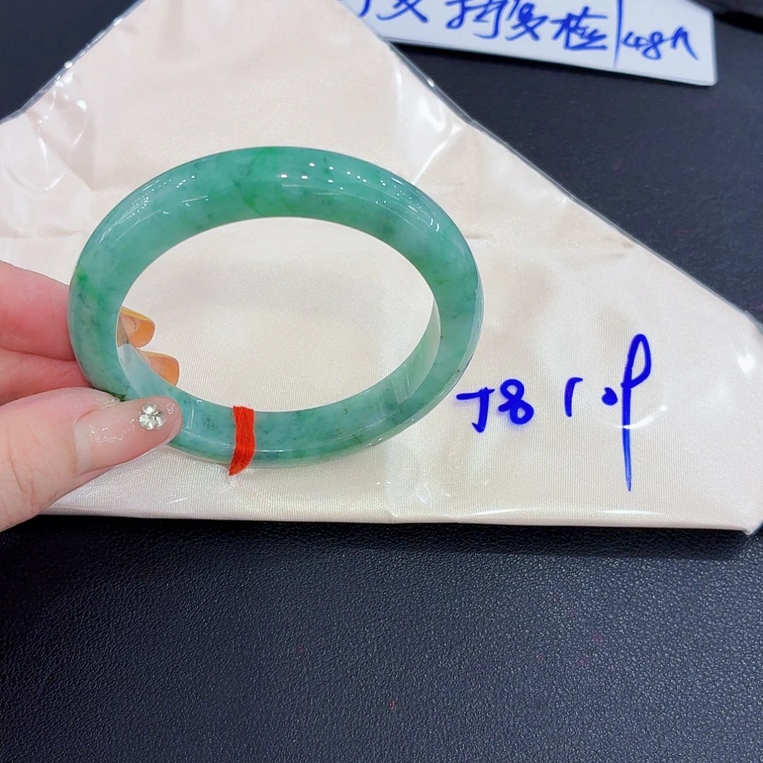 未镶嵌手镯翡翠天然缅甸翡翠手镯58.59