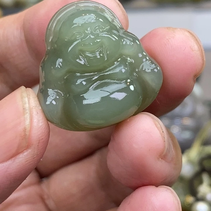 蓝***3和田玉未镶嵌颈饰