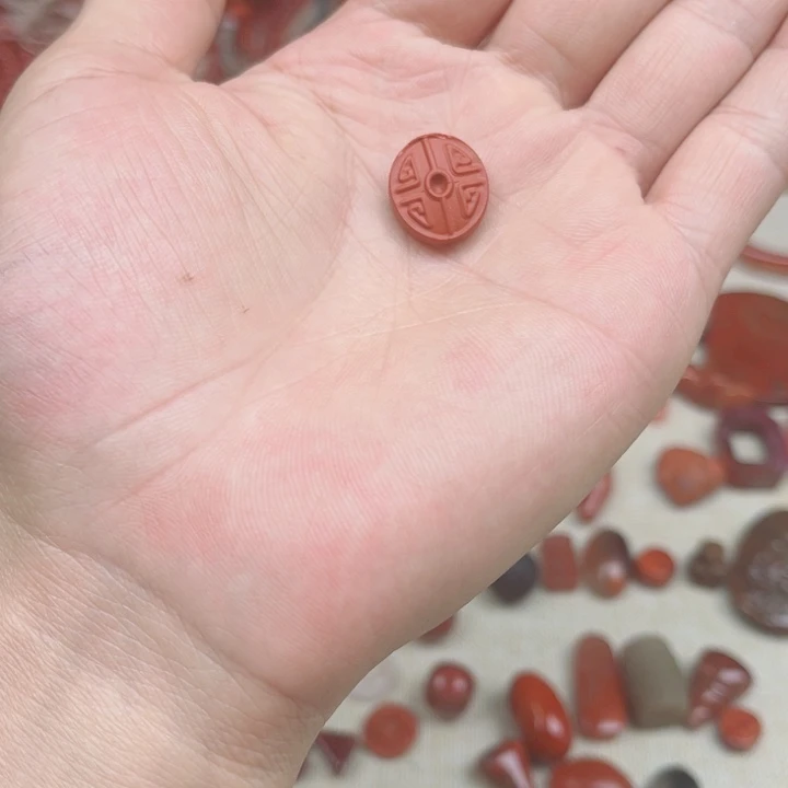 未镶嵌铜钱玛瑙/玉髓