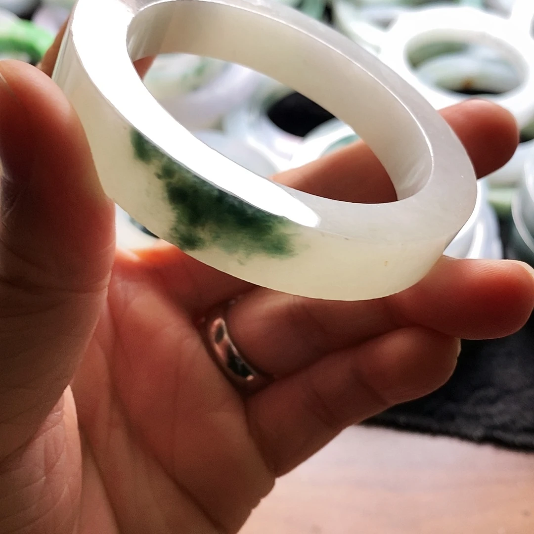 腊***梅定制翡翠未镶嵌A货