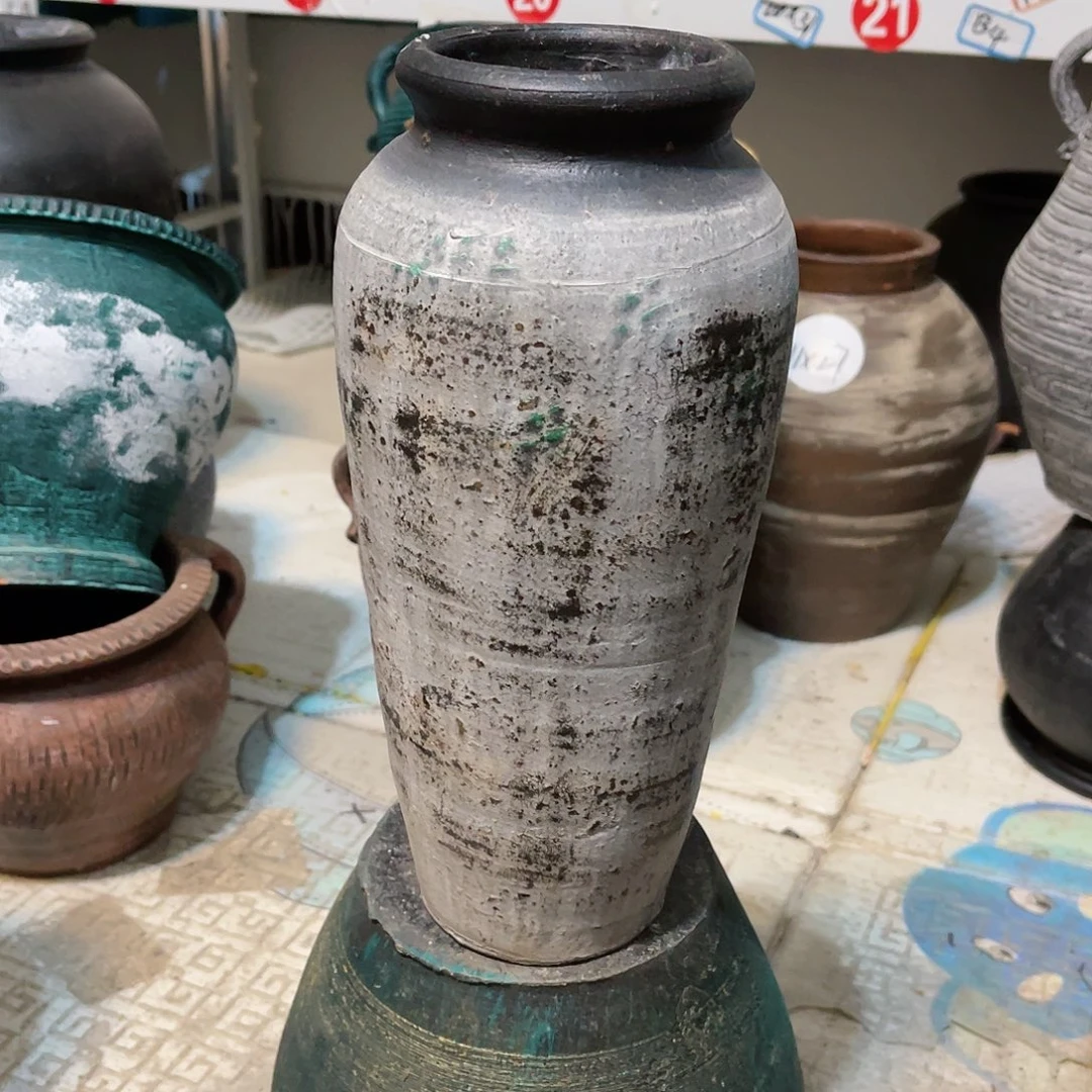 红陶无孔无孔口径10高度28