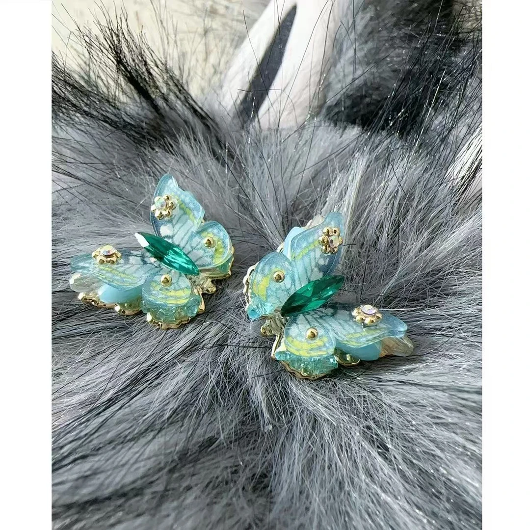 铜合金锆石耳饰 小众设计百搭ins耳饰48692