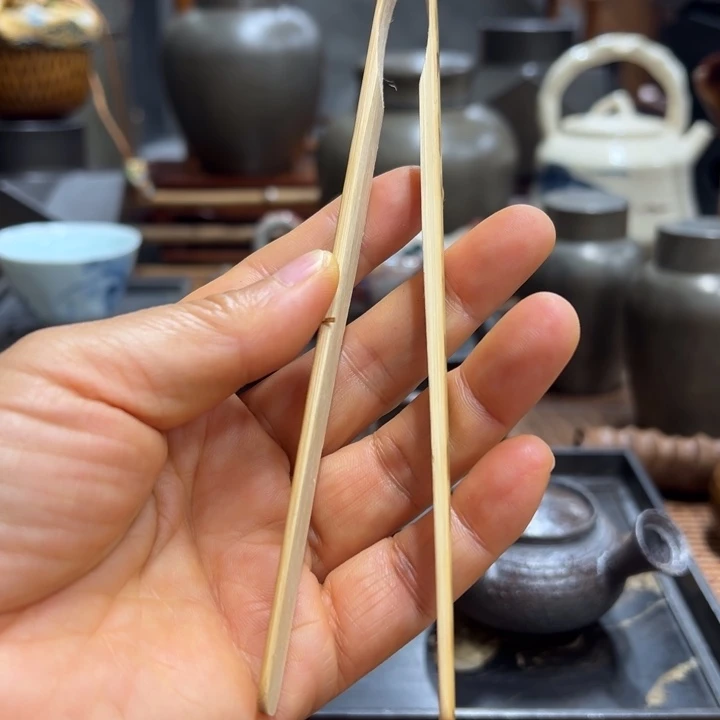 梅妃竹精美的茶夹