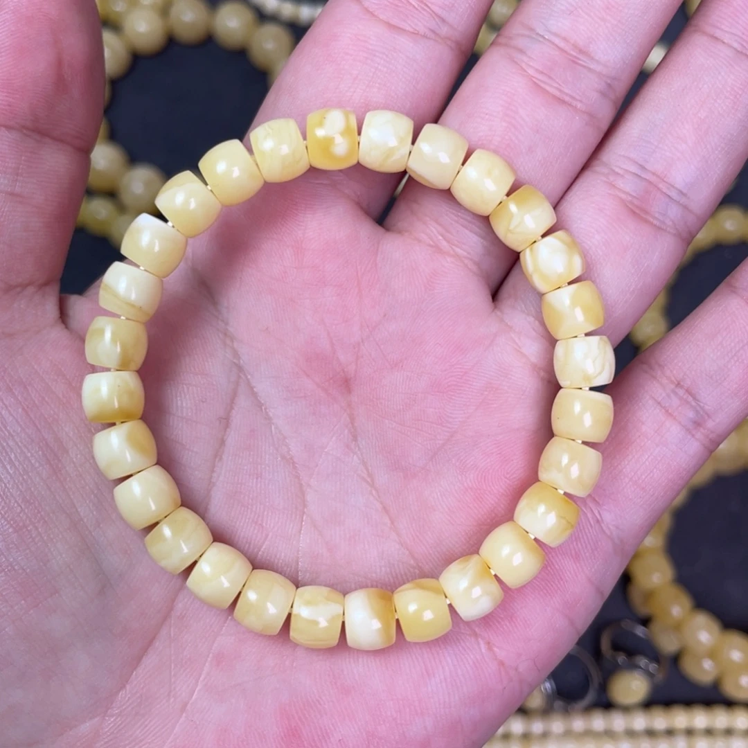 裸石蜜蜡未镶嵌蜜蜡手串8mm