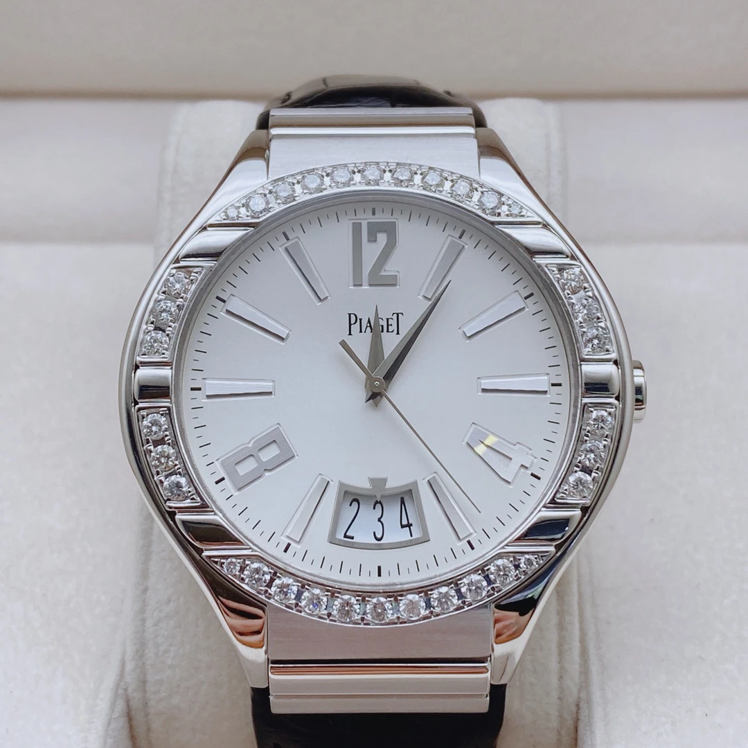 99新 Piaget/伯爵 Polo 43mm 白金 后钻