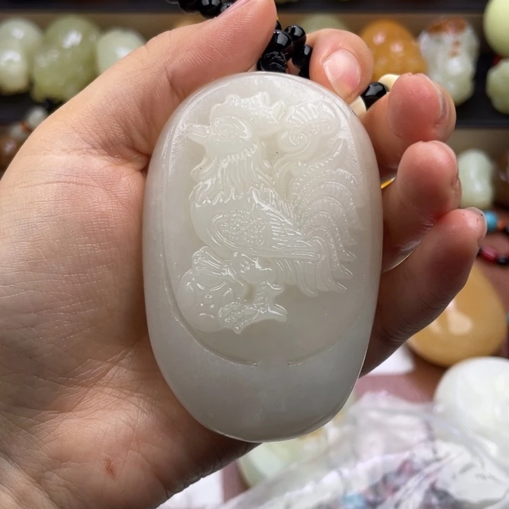 越***好石材天然古青石手把件