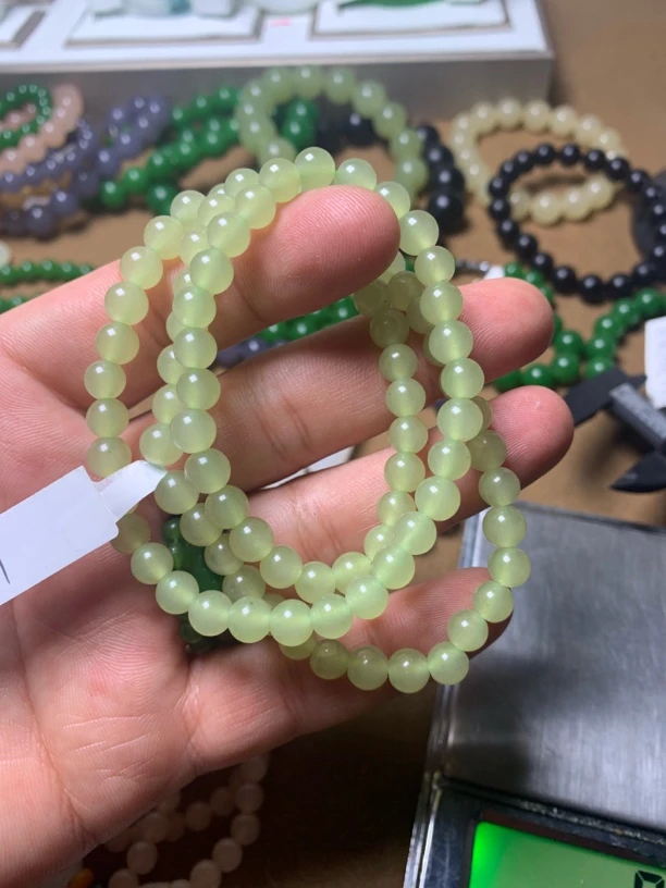粉丝专属多圈8mm黄口色链子手工拍一发一g548