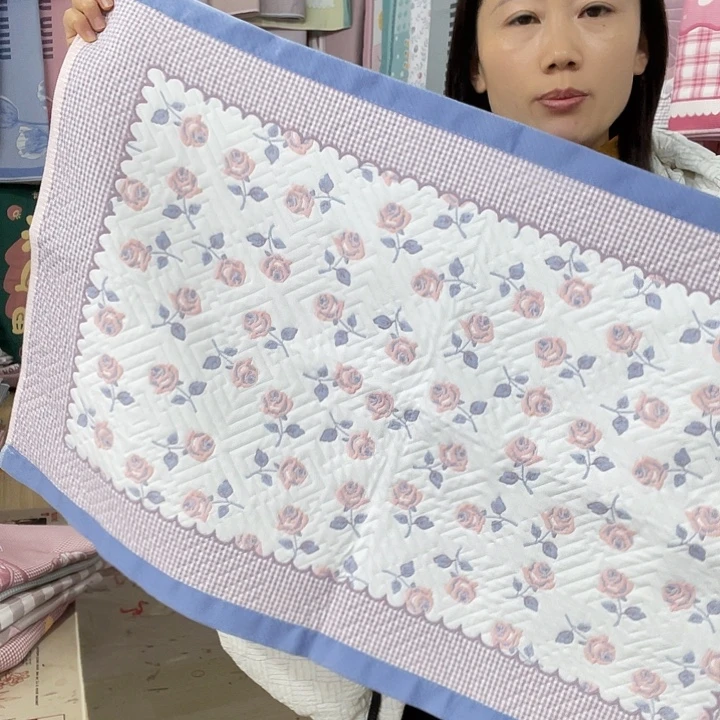 棉特价蓝色玫瑰花