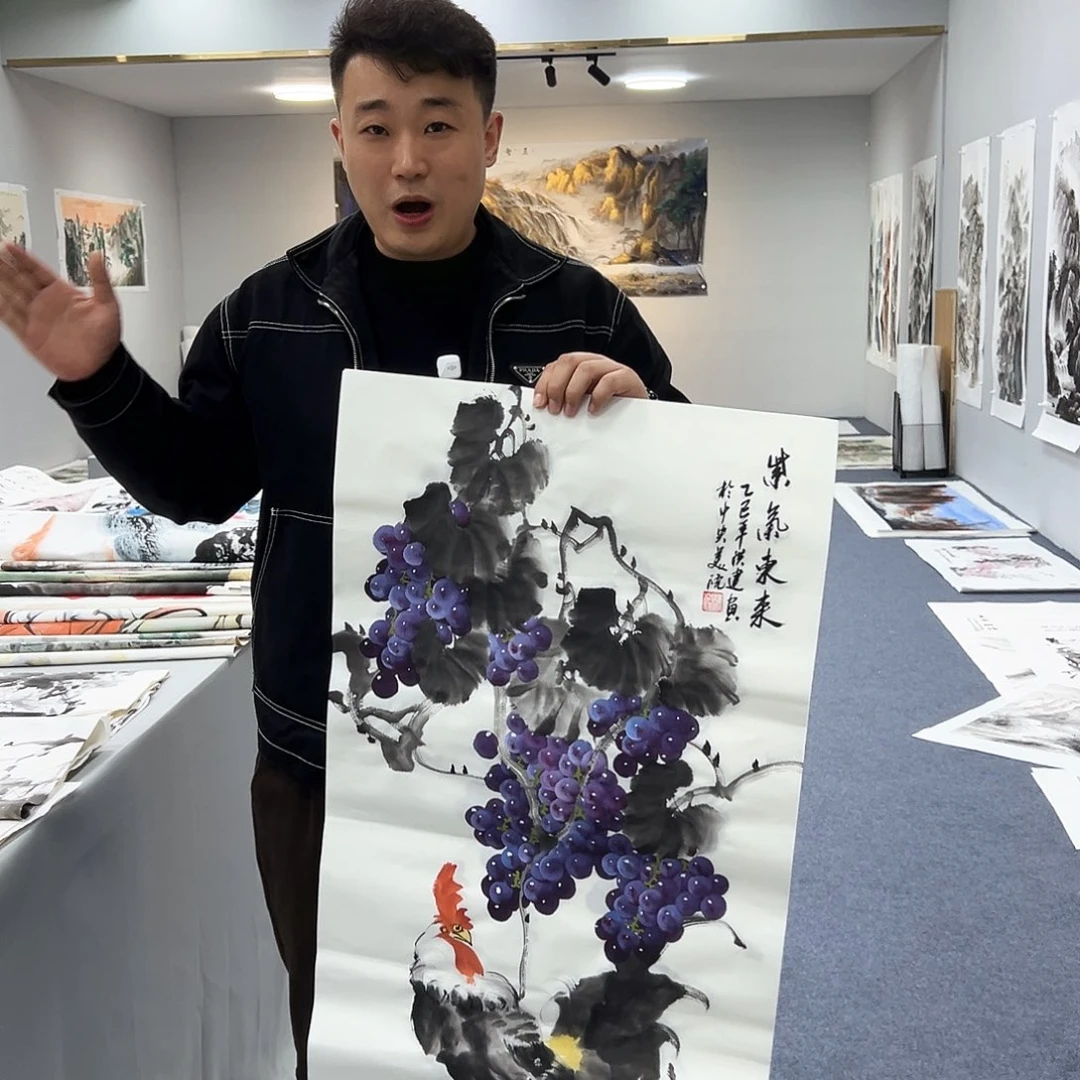 国画国画作品宣纸纯手绘