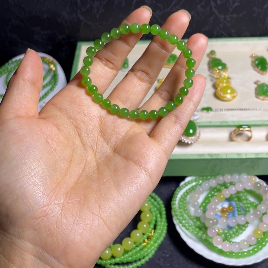 和田玉未镶嵌手串