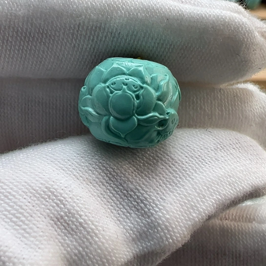 绿松石未镶嵌配饰12.9*10.9