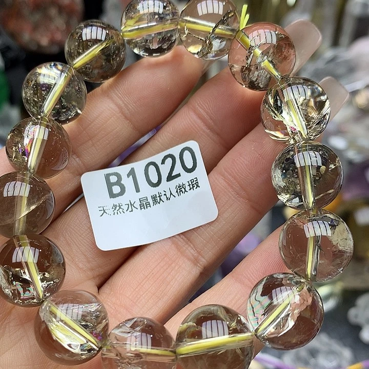 水晶手链14mm+未镶嵌水晶