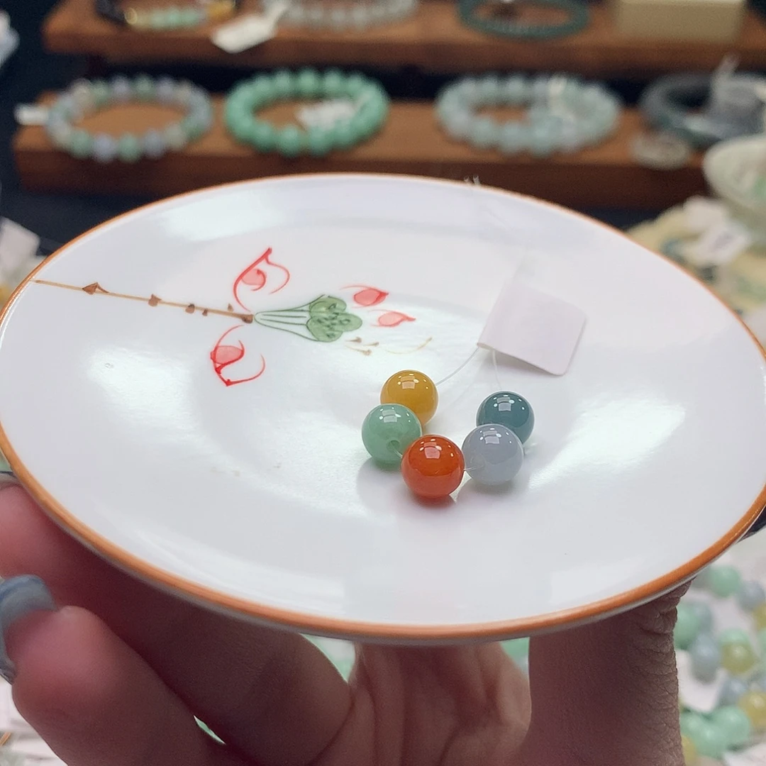 翡翠未镶嵌手链翡翠d363卡7