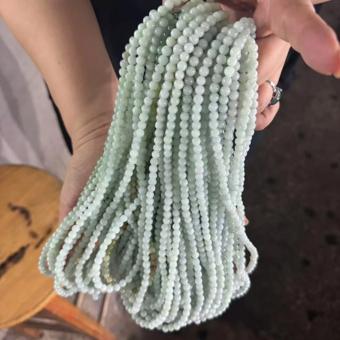 天然缅甸a货翡翠妈妈项链—多样性发一