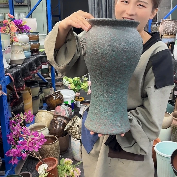 18×40 -粗陶花盆有孔