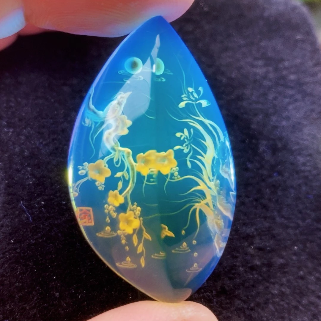 【闪购商品】蓝珀吊坠(不含链)未镶嵌