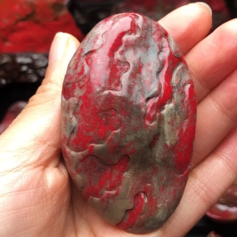 黄***石昌化鸡血石昌化鸡血石原石