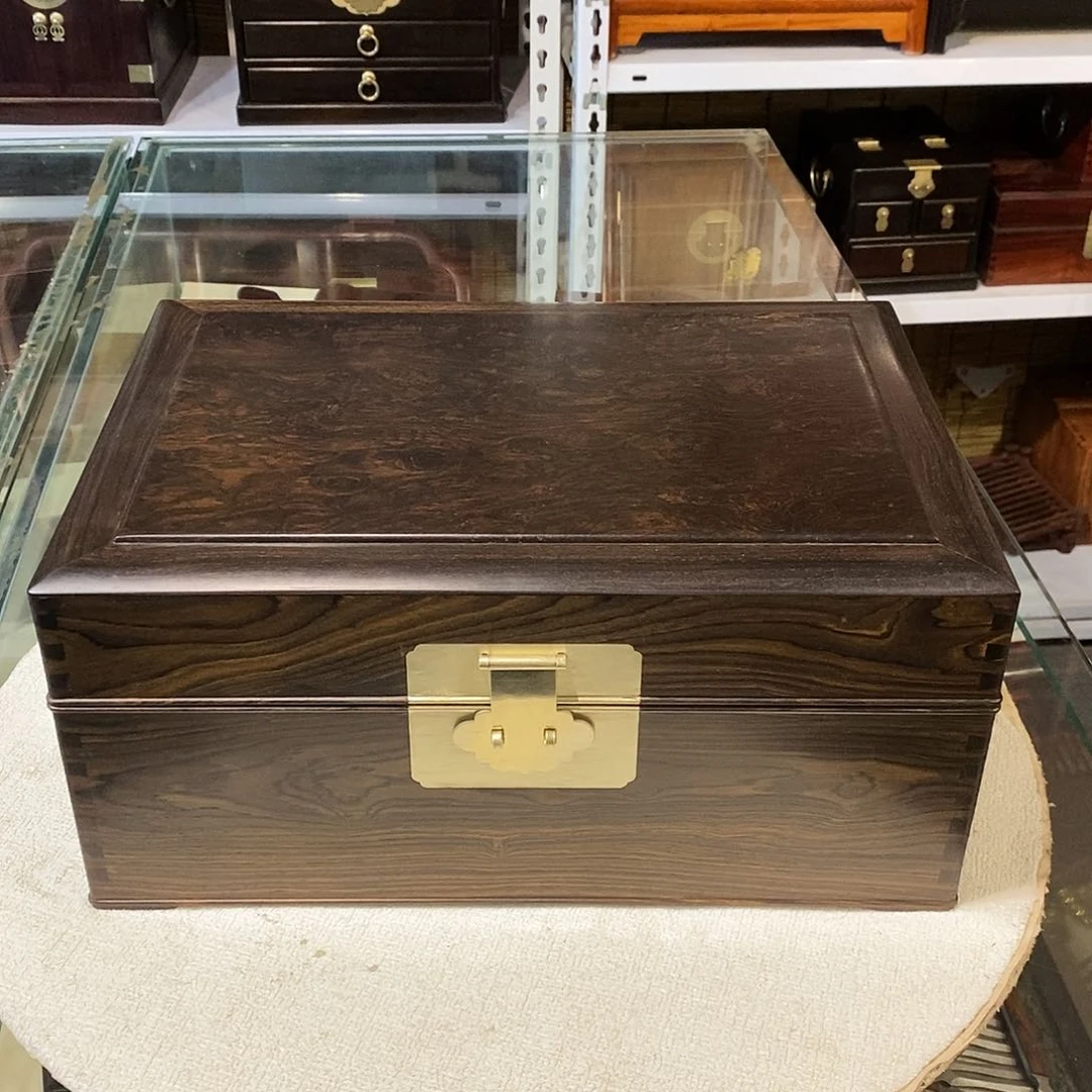 东非黑黄檀（紫光檀）独板收纳箱35/24/16