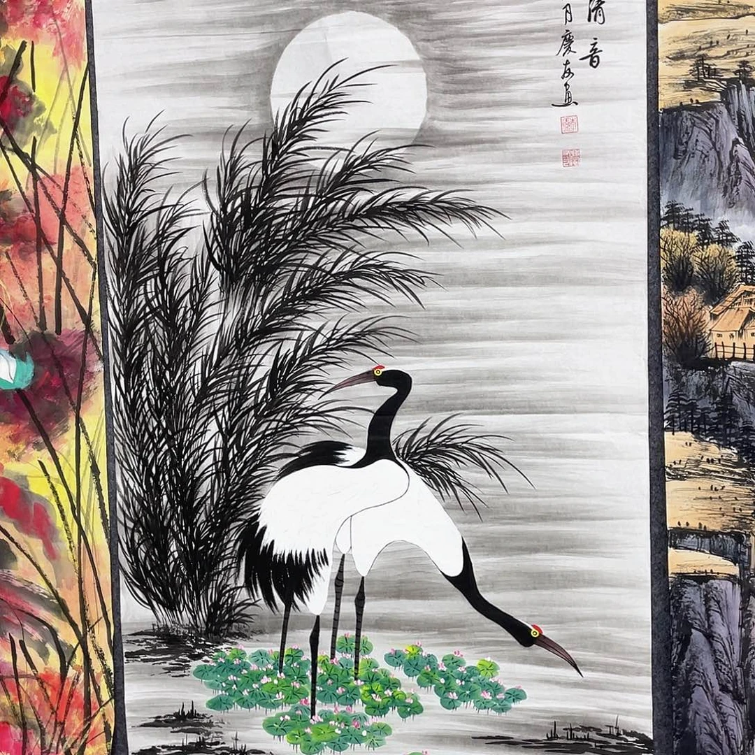 国画作品小姐姐放漏…