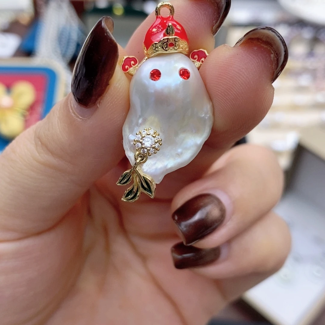 合金淡水珍珠颈饰